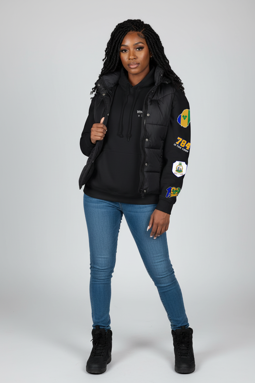 Vincy Beauty patched sleeve hoodie 🇻🇨