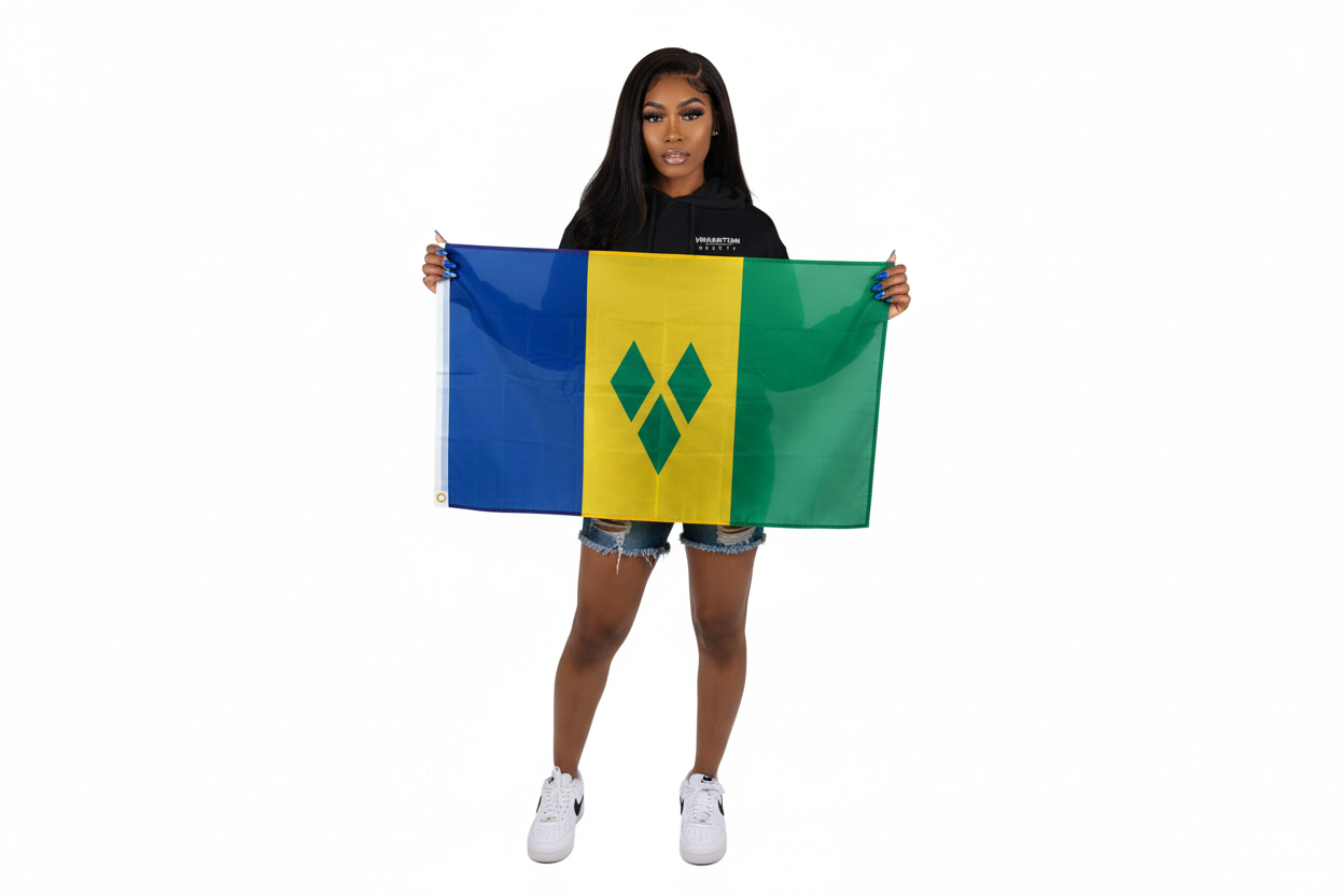 Vincy Beauty patched sleeve hoodie 🇻🇨