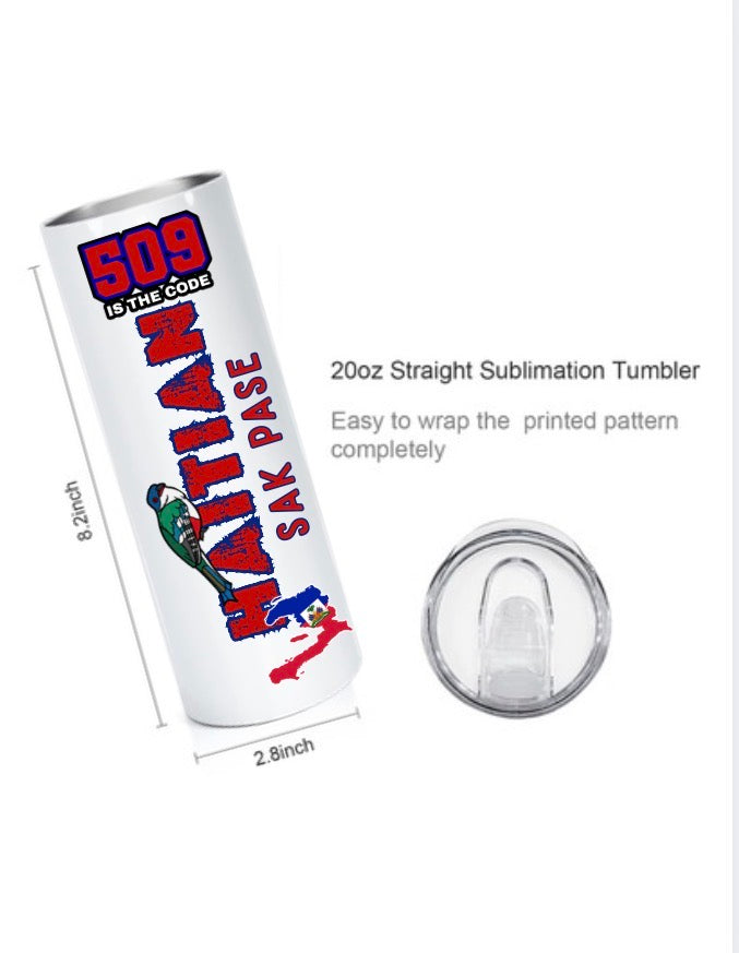20 oz Haitian inspired  tumbler