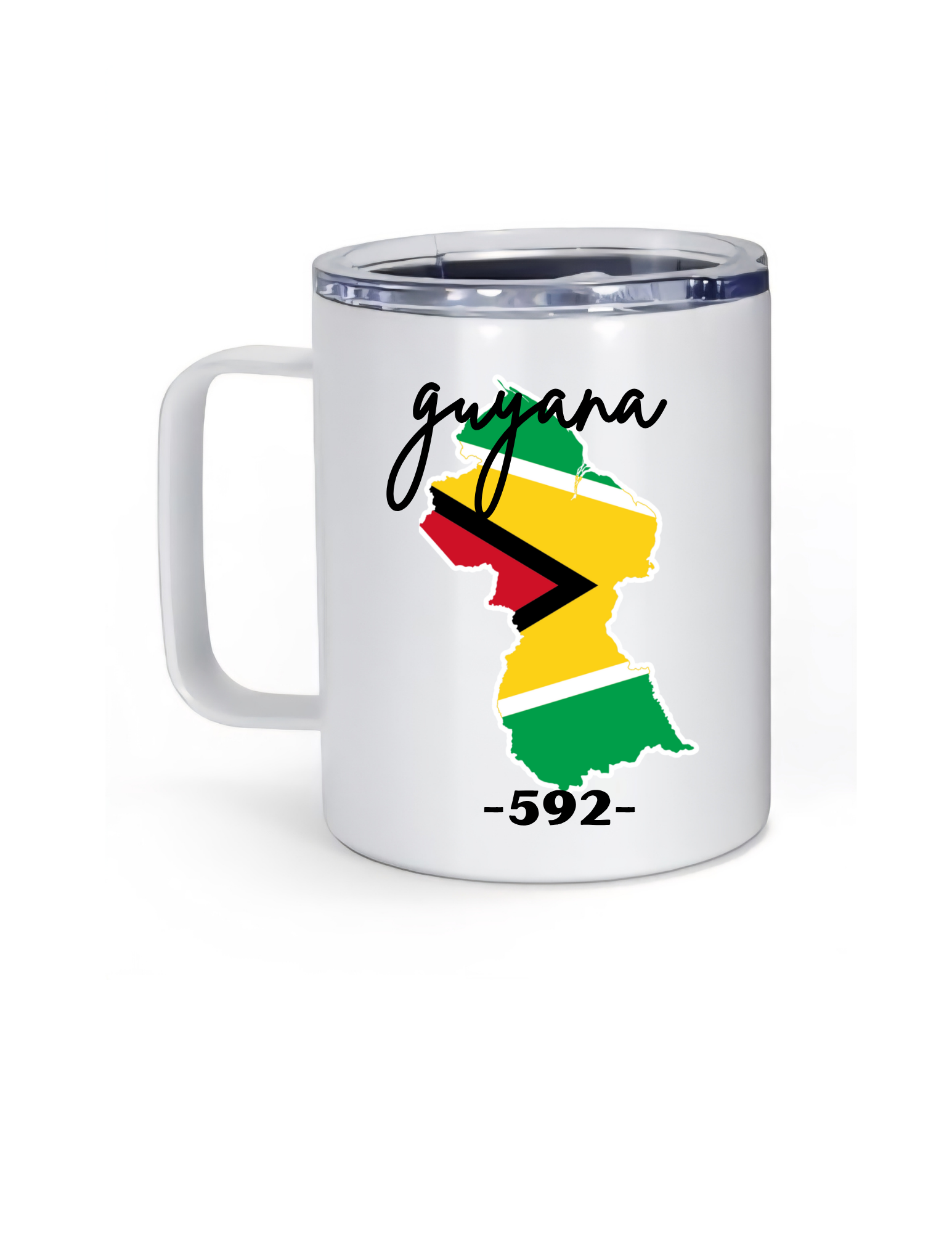 14 oz  Guyana jump up mug