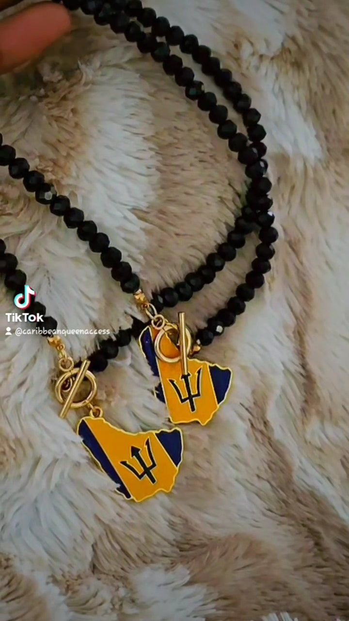 Barbados ID Necklace