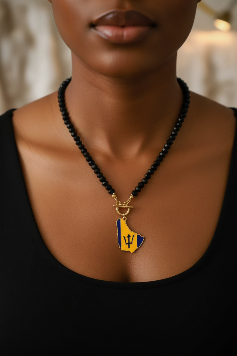 Barbados ID Necklace