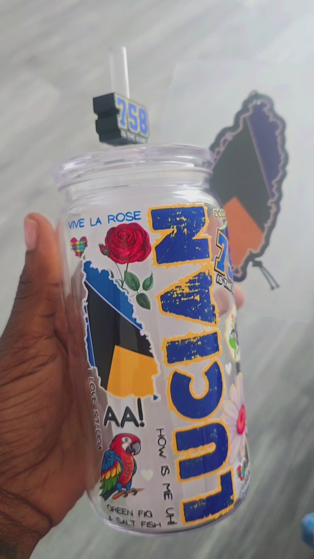 Historical St.Lucia 🇱🇨Island vibe Slangbler 16oz