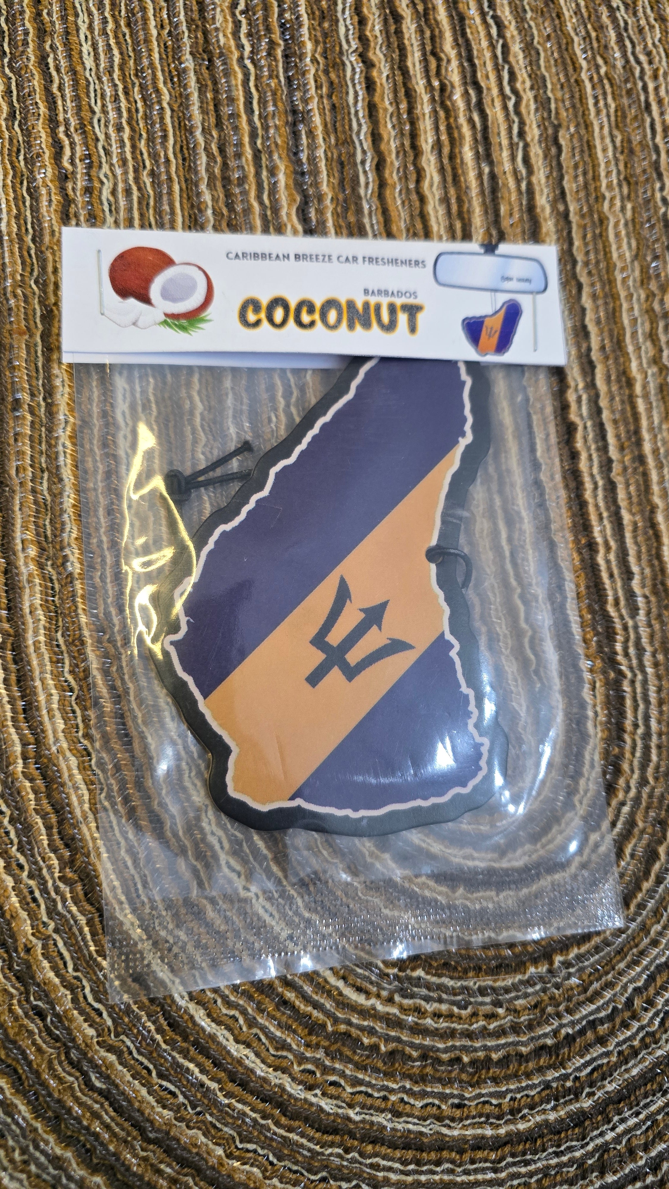 🇧🇧 coconut scented Barbados Car Freshener free sticker