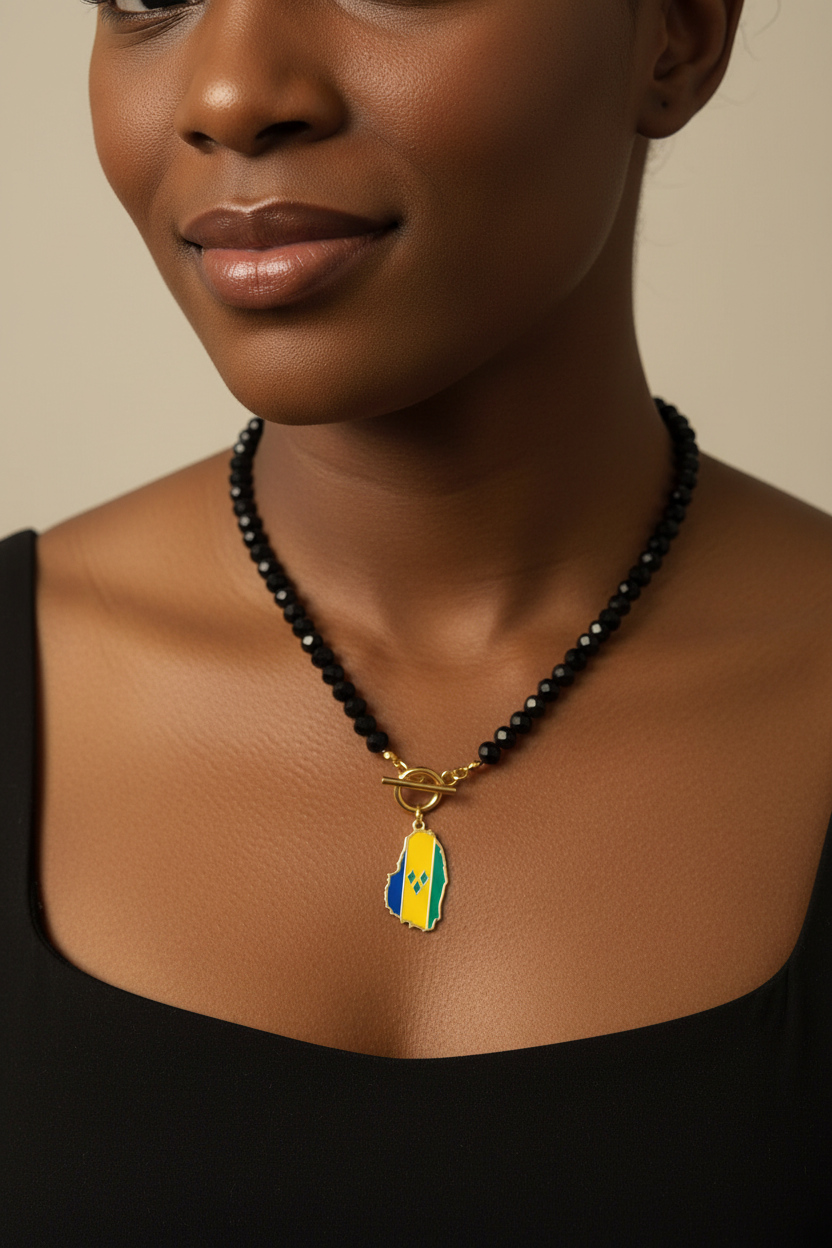 St.vincent ID Necklace