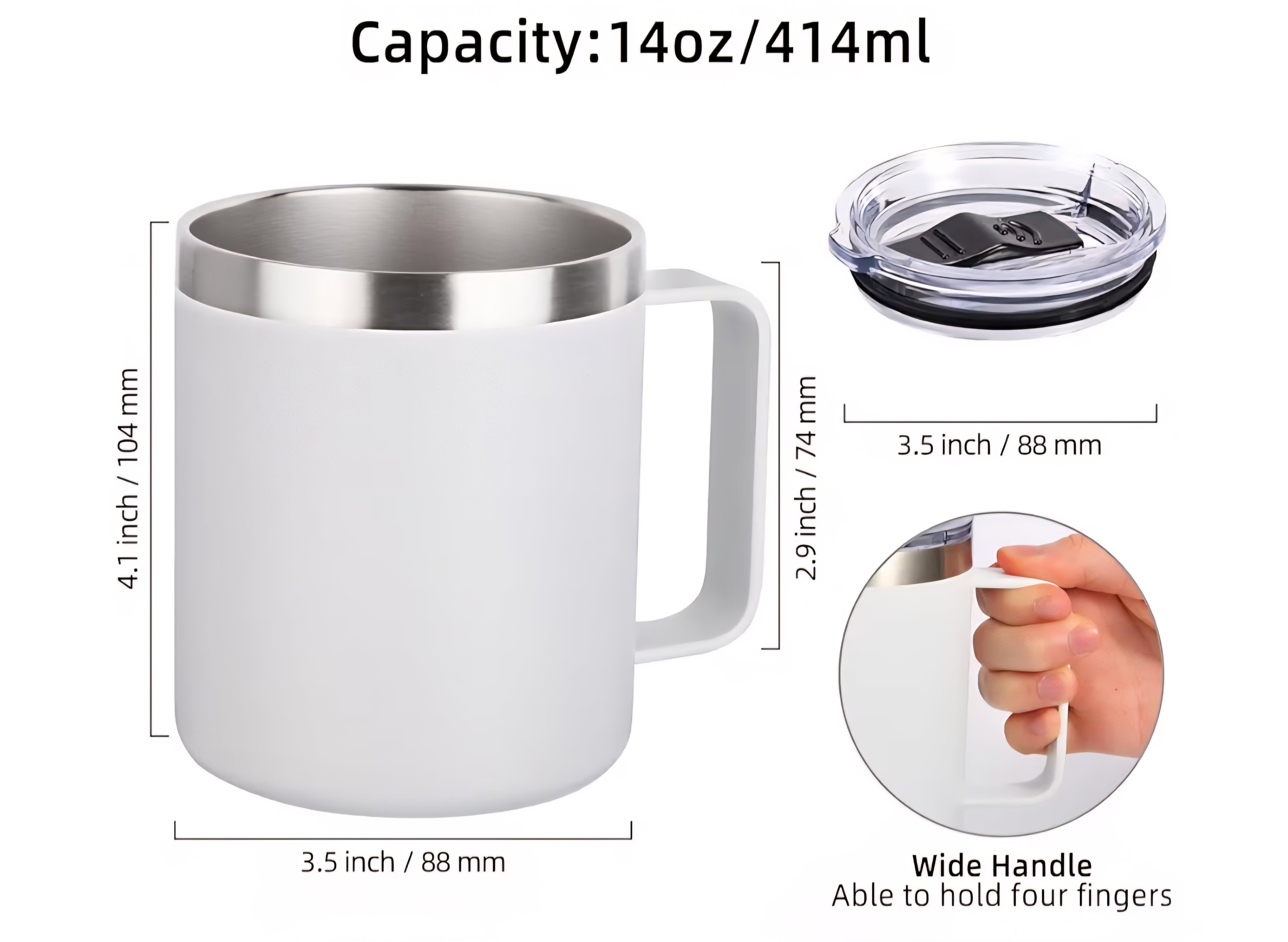 14 oz  Haiti jump up mug